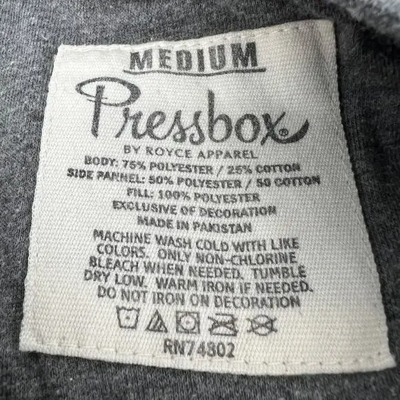 Pressbox Washington State University Quilted Sweatshirt Cougars Women Medium WSU - Picture 6 of 8